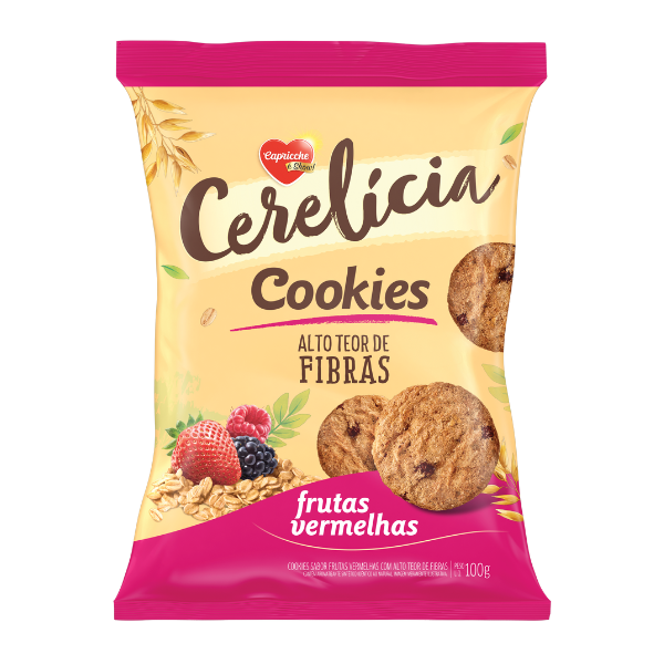 COOKIES CERELÍCIA FRUTAS ROJAS 100G