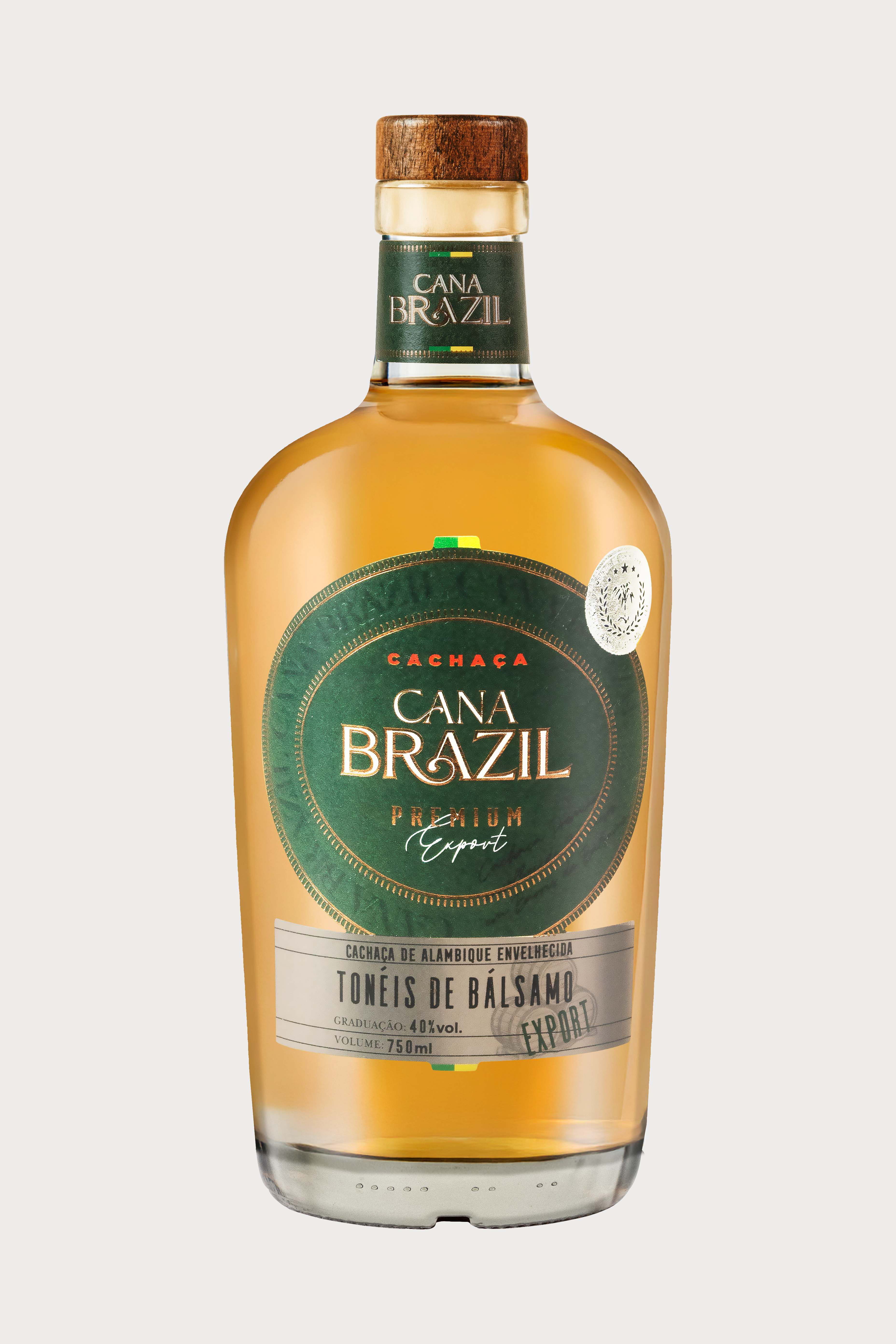 Premium Cana Branca Bálsamo Cachaça 740ml Box of 6 units