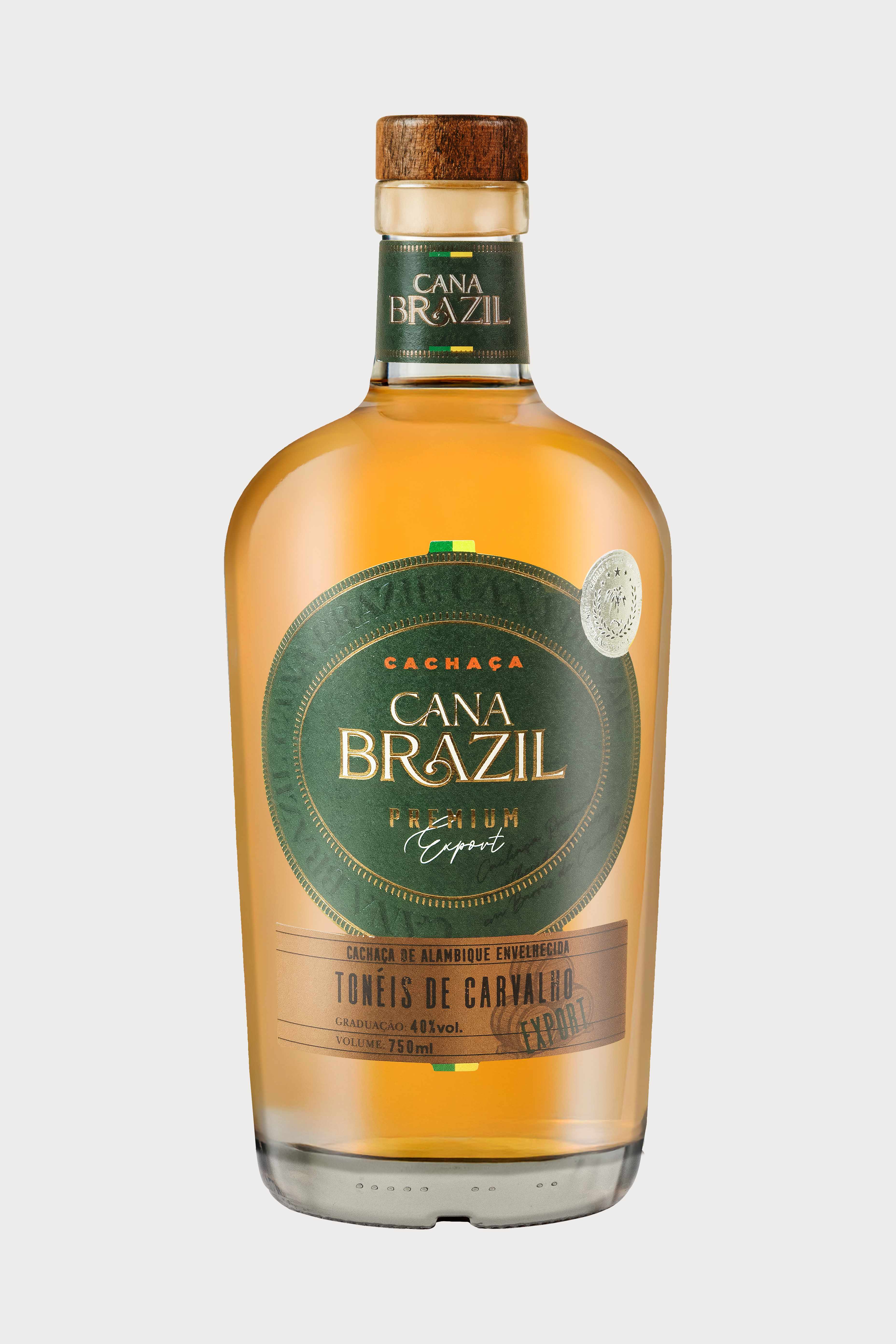 Premium Cana Branca Carvalho Cachaça 740ml Box of 6 units