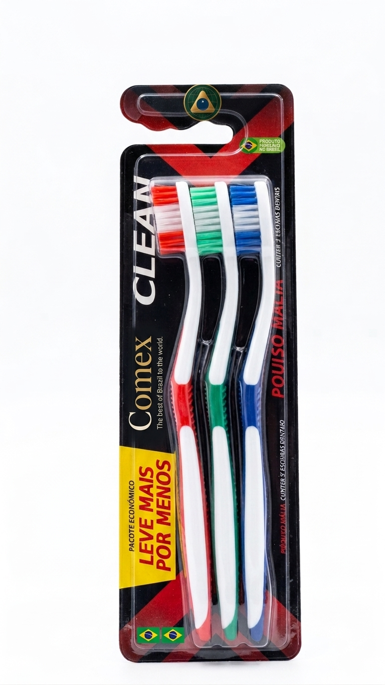 Escova Clean Tripla Cerdas 0,18