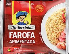 Farofa Pronta Da Terrinha Apimentada 400g Fardo com 24 unidades