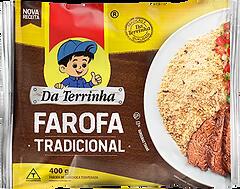 Farofa Pronta Da Terrinha Tradicional 400g Fardo com 24 unidades