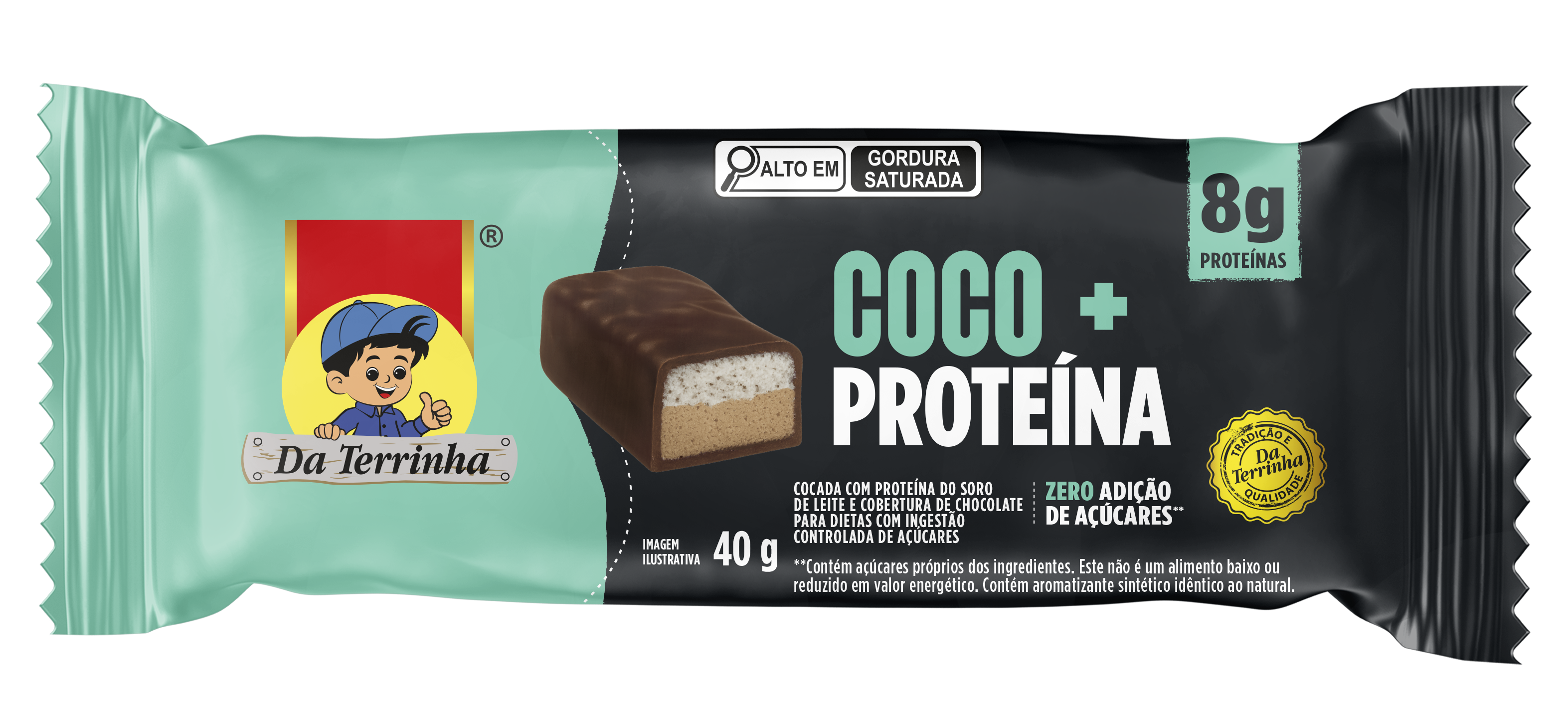 Coco E Proteína Da Terrinha 40G - 6Dp X 12Un