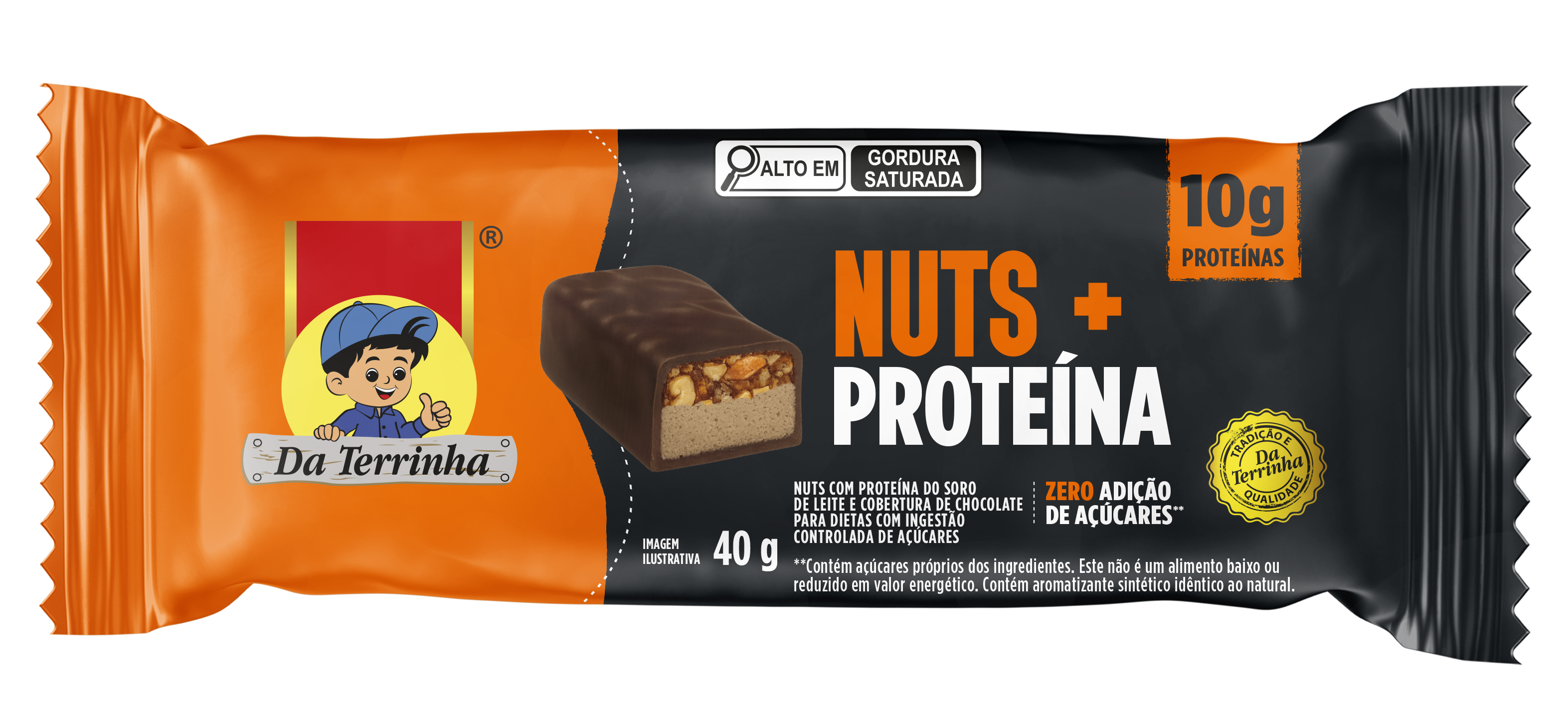 Nuts Com Proteína Da Terrinha 40G - Display C/12