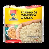 Coarse Raw Cassava Flour Da Terrinha 500g Bundle of 12 units