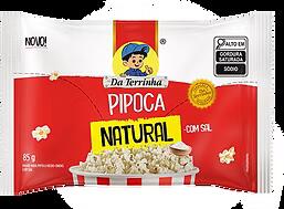 PALOMITAS PARA MICROONDAS NATURAL CON SAL DA TERRINHA 85G CAJA CON 24 UNIDADES