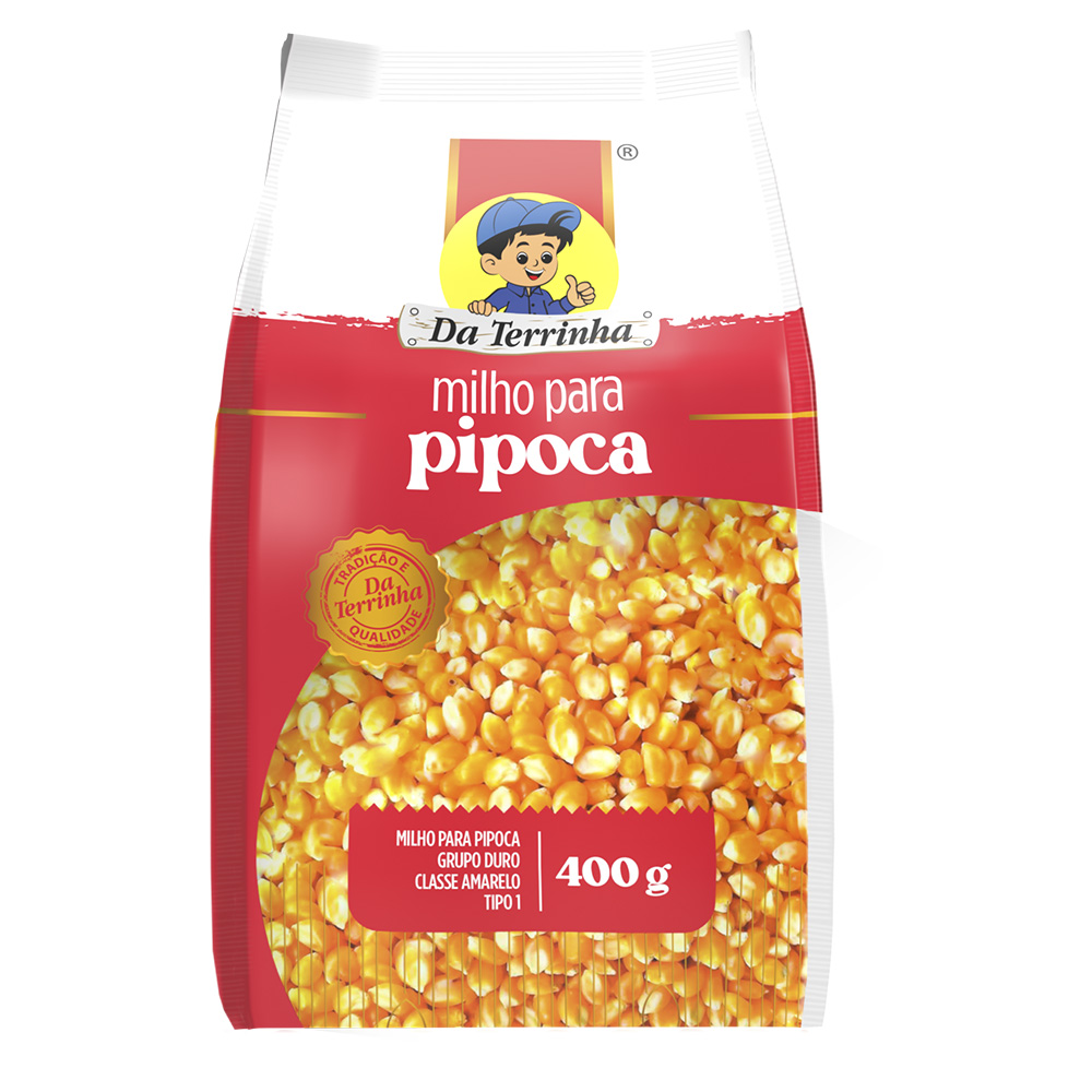 Popcorn Kernels Da Terrinha 400 G - Cx 12