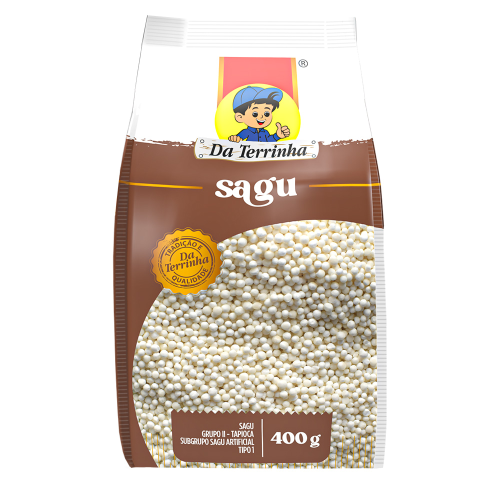 Cassava Sago Da Terrinha 400 G - Cx 12