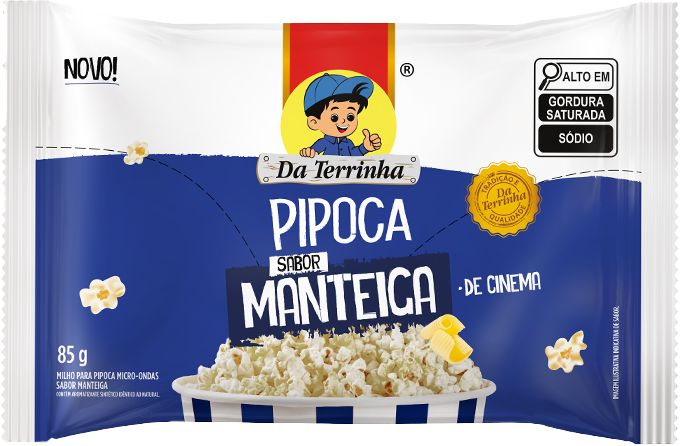 Pipoca De Microondas Manteiga Cinema Da Terrinha 85G Cx 24
