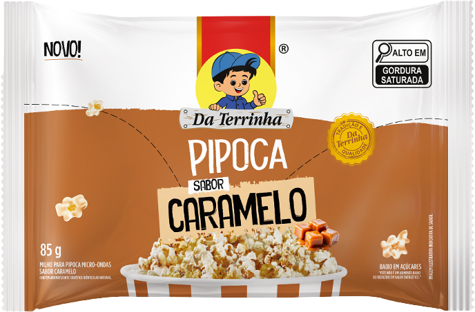 Pipoca De Microondas Caramelo Da Terrinha 85G Cx 24