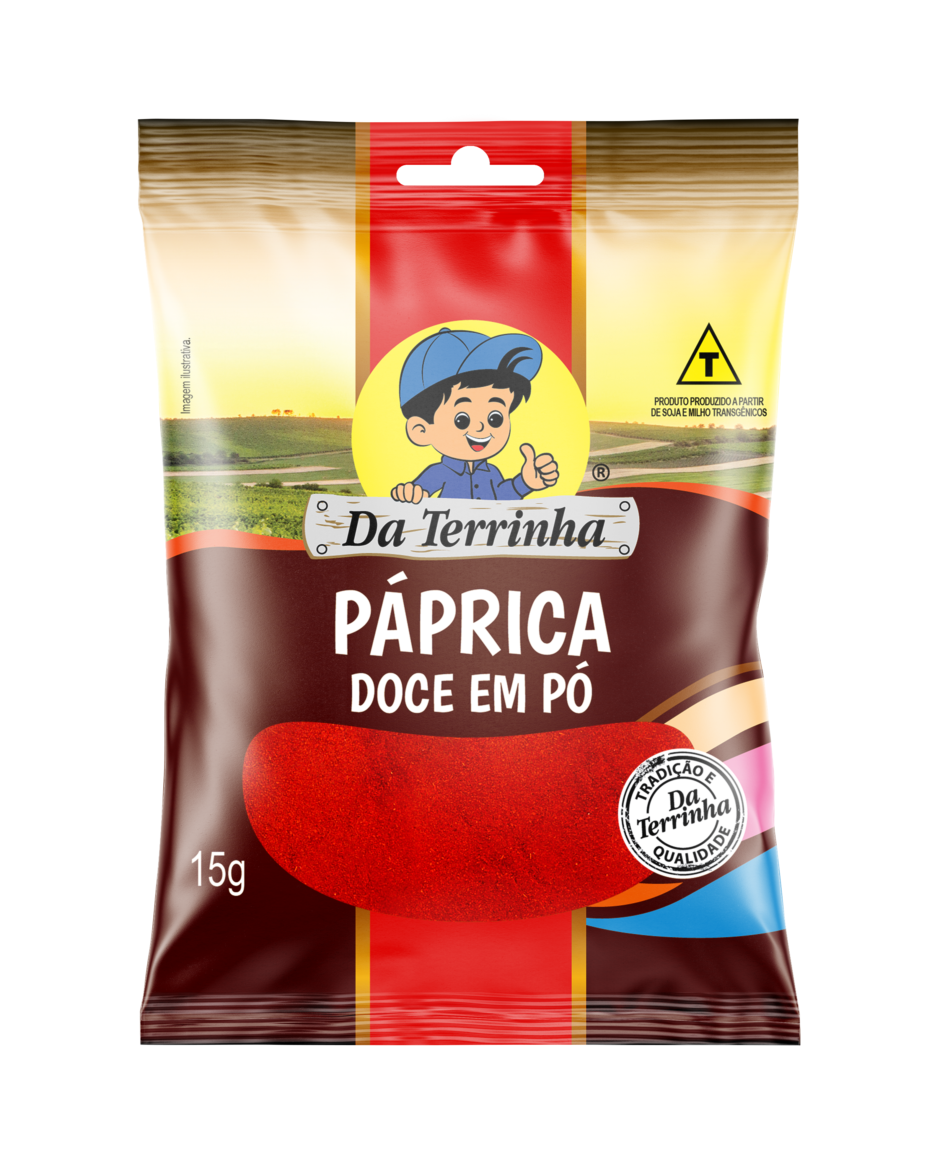 Páprica Doce Em Pó Da Terrinha 15 G - Cx 24