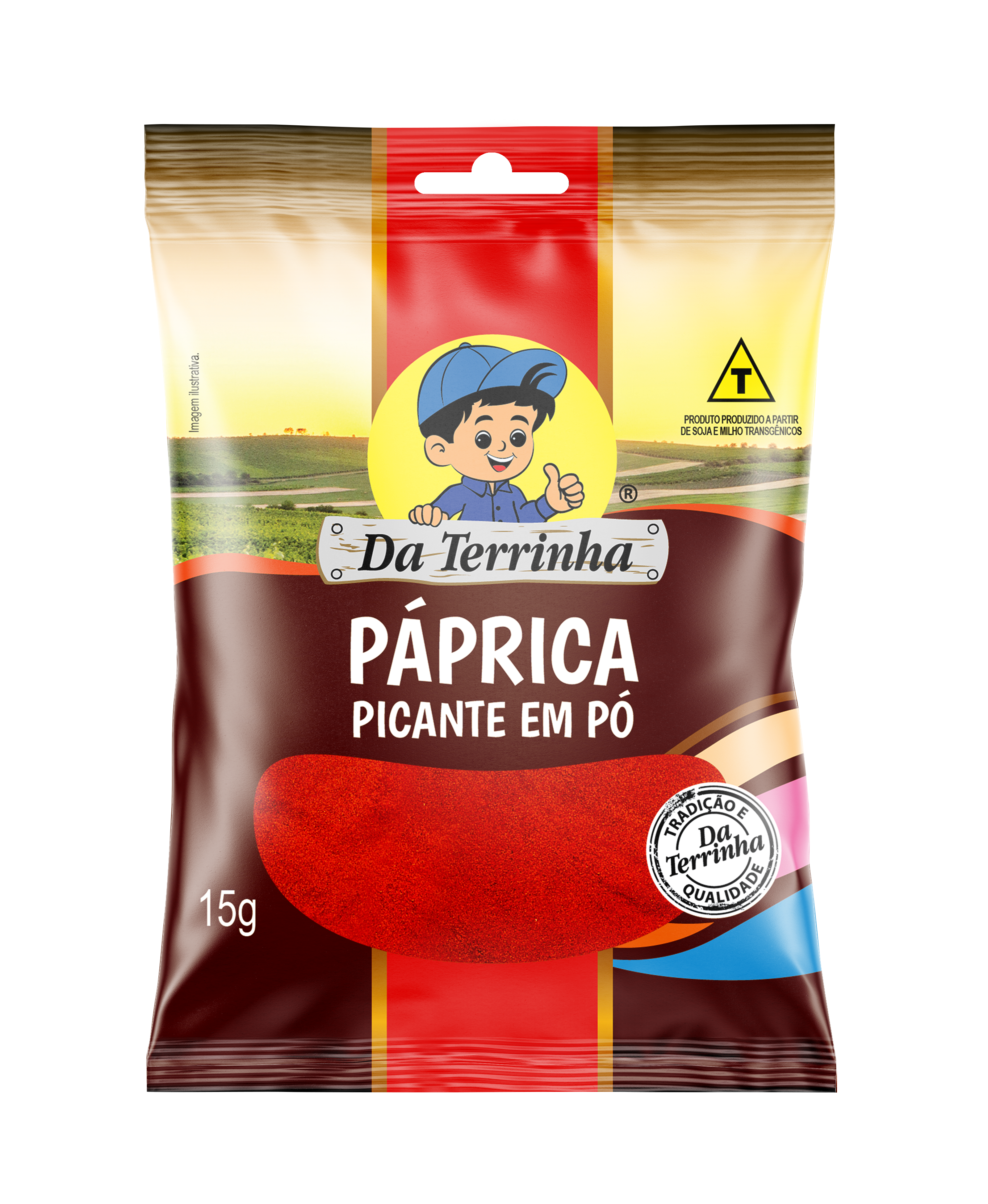 Páprica Picante Em Pó Da Terrinha 15 G - Cx 24