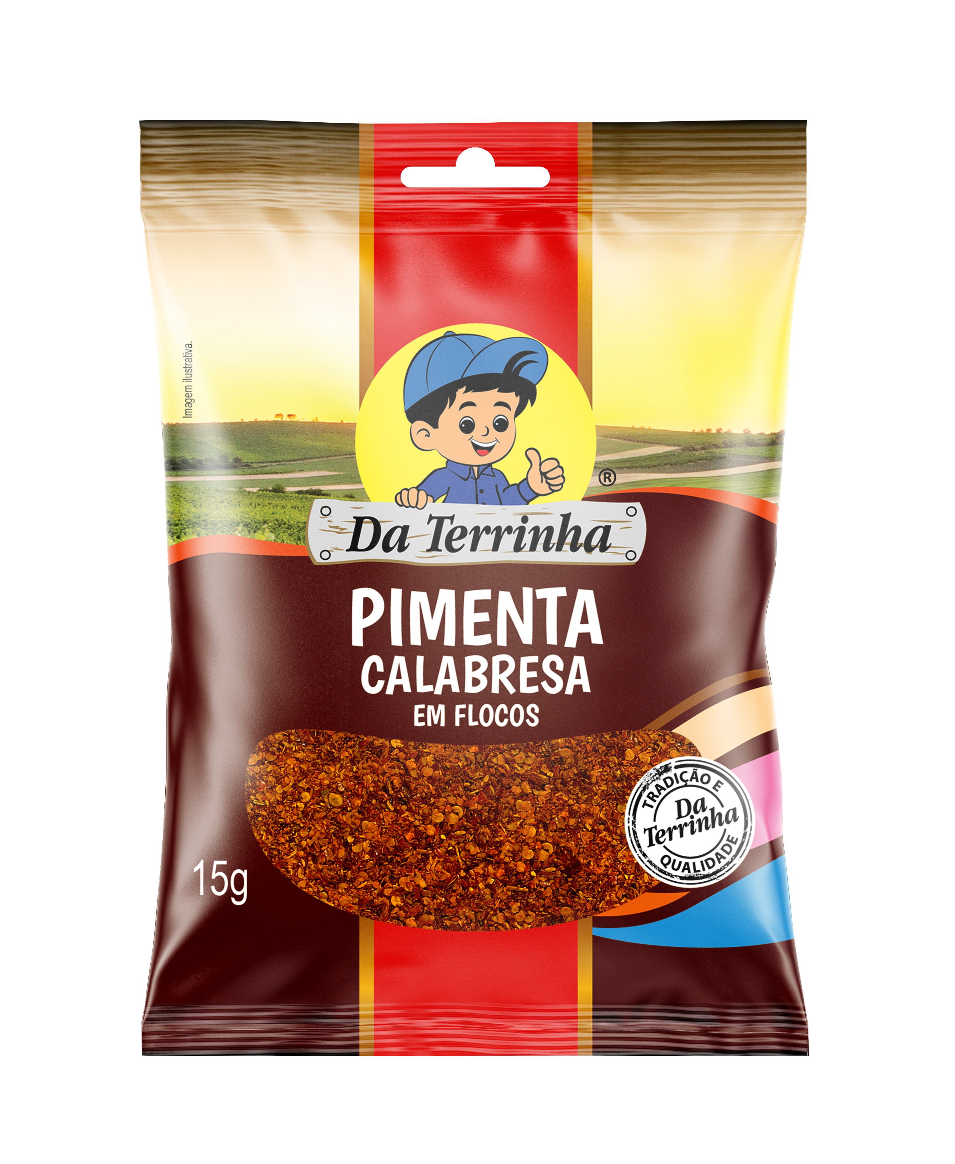 Ají Calabresa En Hojuelas Da Terrinha 15 G - Cx 24