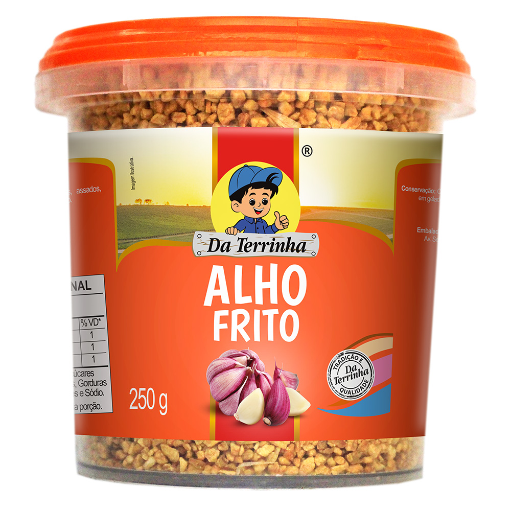 Alho Frito Granulado Da Terrinha Pote 250 G - Cx 12