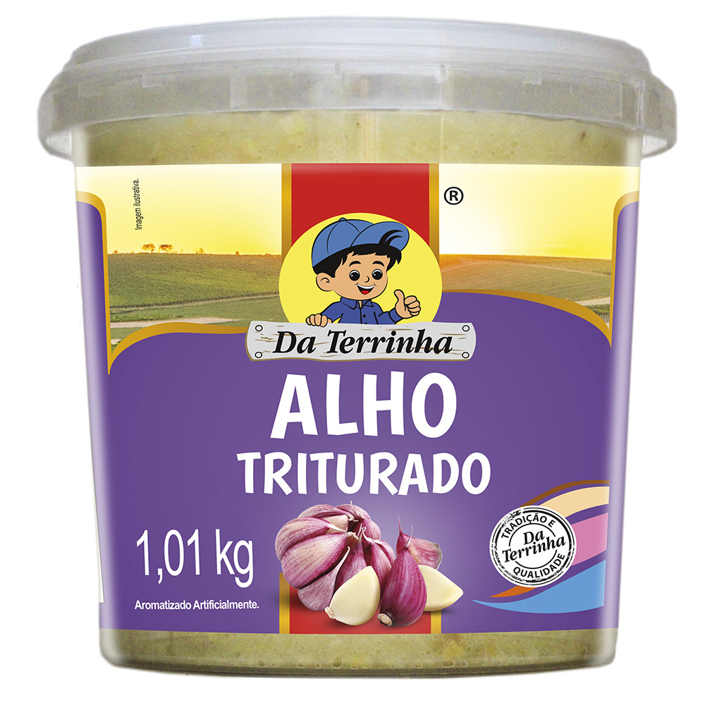 Alho Triturado Da Terrinha 1,01 Kg - Cx 12