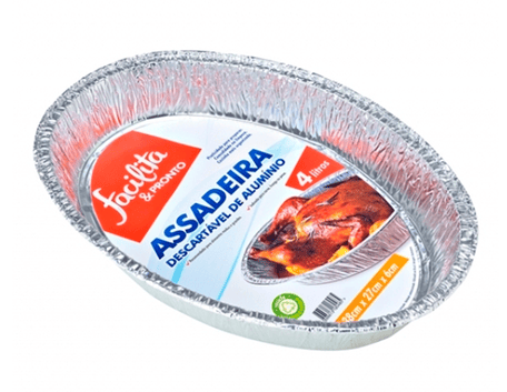 Aluminum Roasting Pan 4000ml Facilita & Pronto