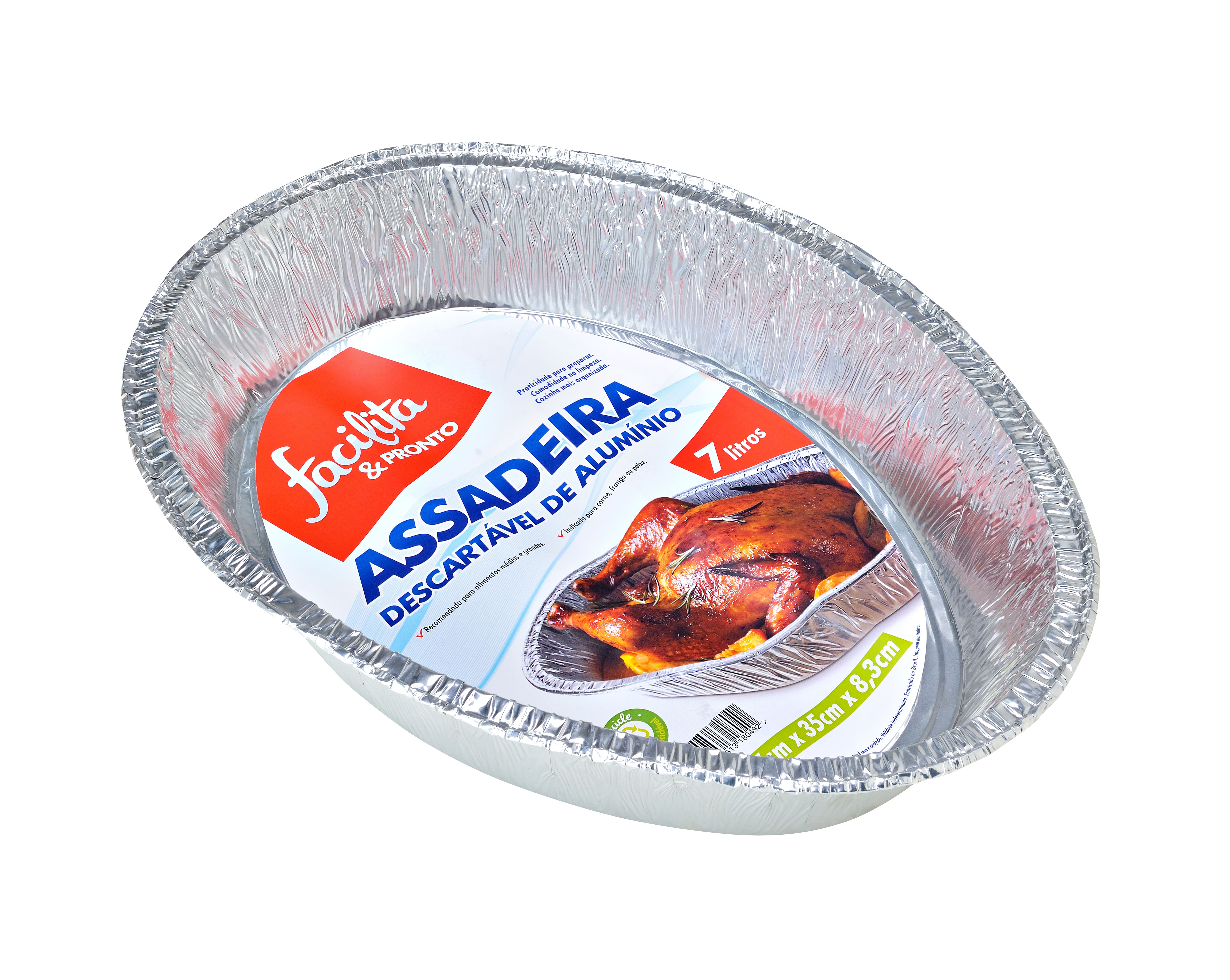 Aluminum Roasting Pan 7000ml Facilita & Pronto