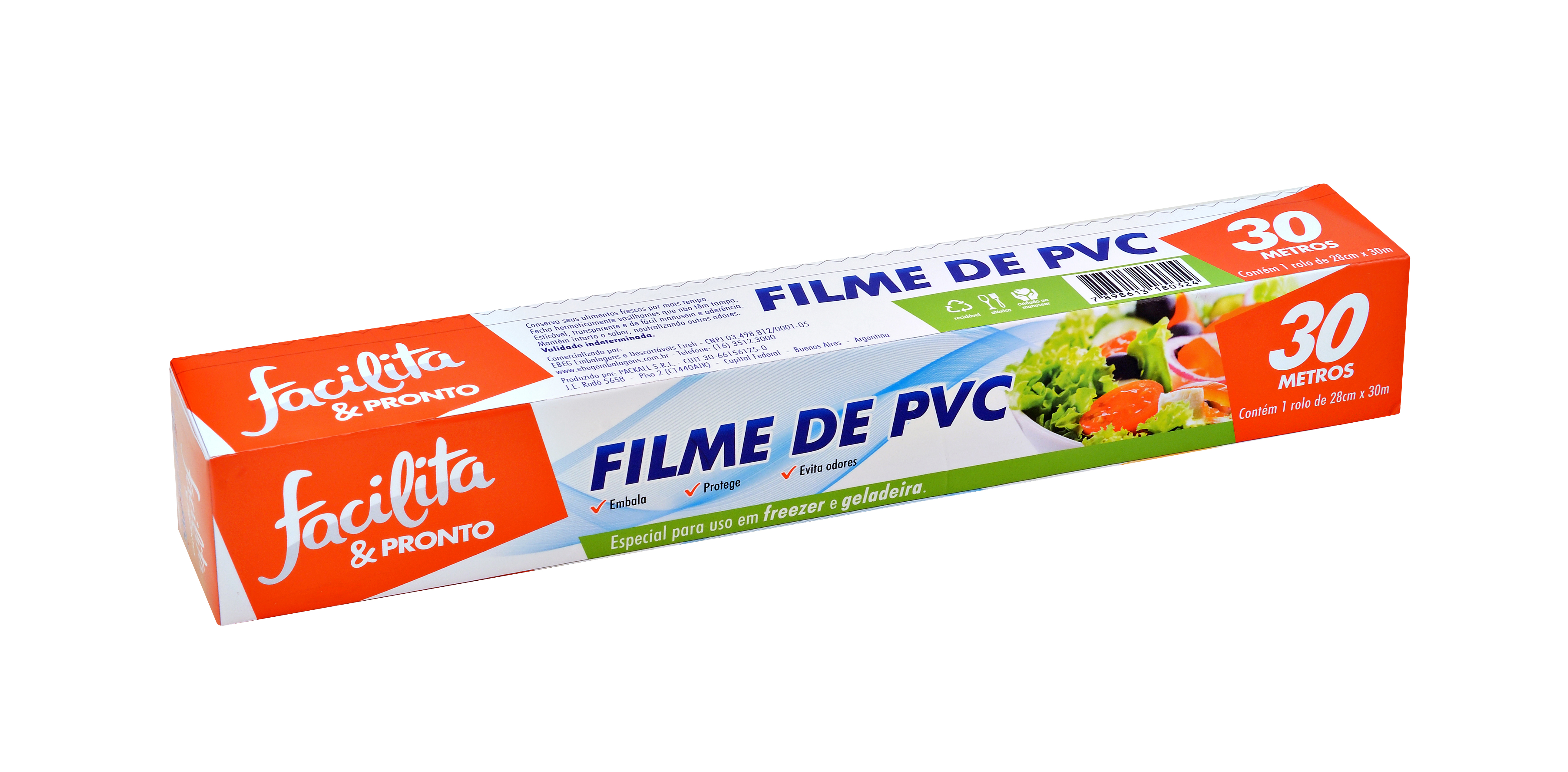 FILM PVC 28 CM X 30 METROS FACILITA & PRONTO