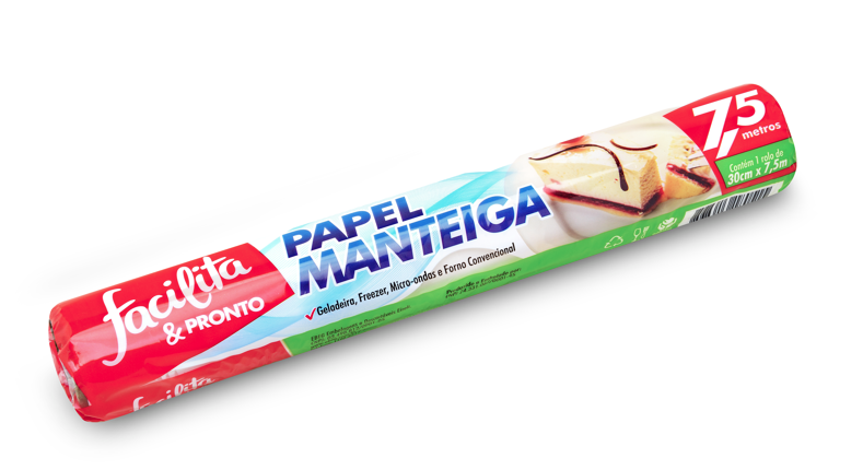 PAPEL MANTECA 30 CM X 7,5 METROS FACILITA & PRONTO PAQUETE CON 12 UNIDADES