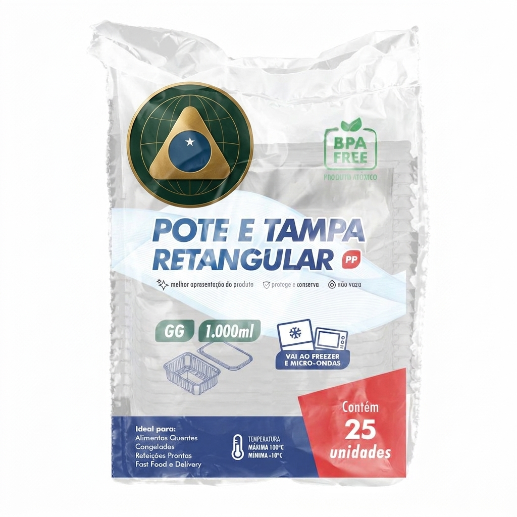 Pp Rect Container Freez/M Tr 1000Ml