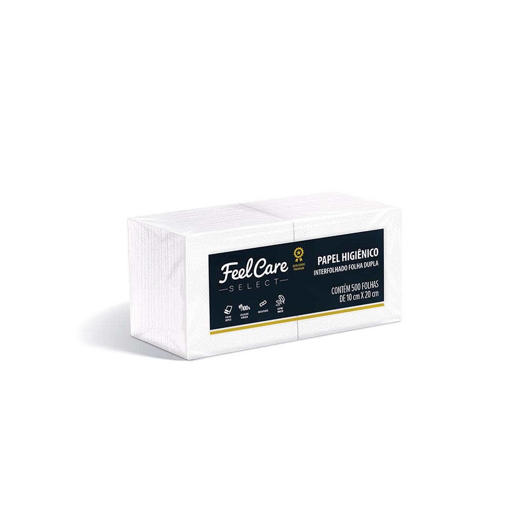 Papel Higiênico Feel Care Select Interfolha Folha Dupla