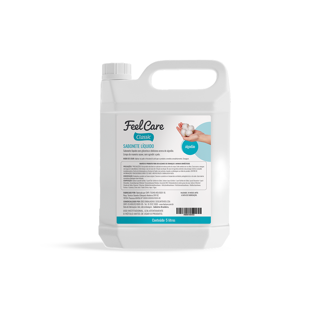Sabonete Feel Care Classic Líquido Algodão 5L