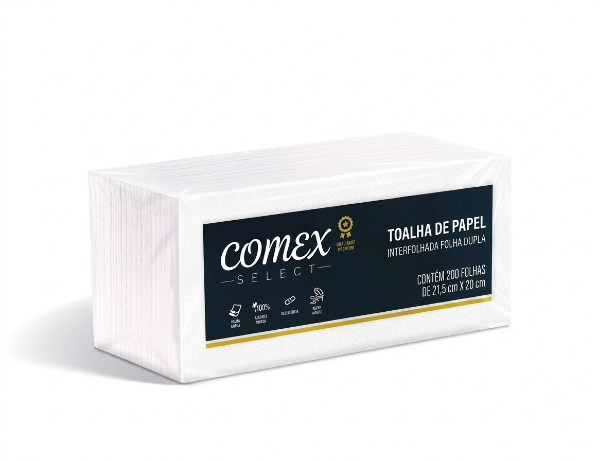 Paper Towel  Select Interfolded Double-Ply 2-Fold Box Of 200 Units