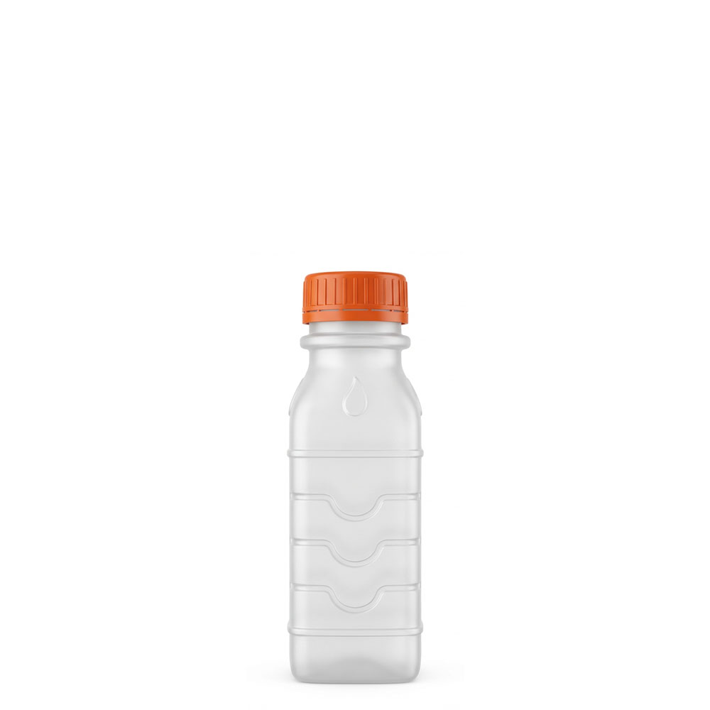 Botella Plástica Facilite Fs Pead Tapa Naranja 200Ml C/100