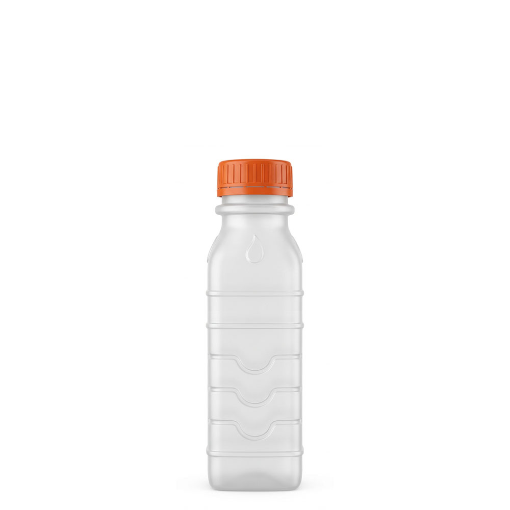 Botella Plástica Facilite Fs Pead Tapa Naranja 300Ml C/100