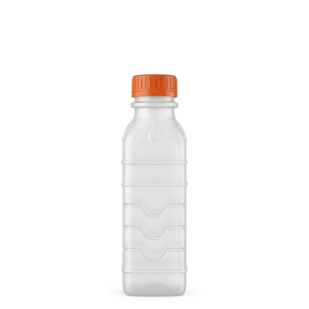Botella Plástica Facilite Fs Pead Tapa Naranja 500Ml C/100