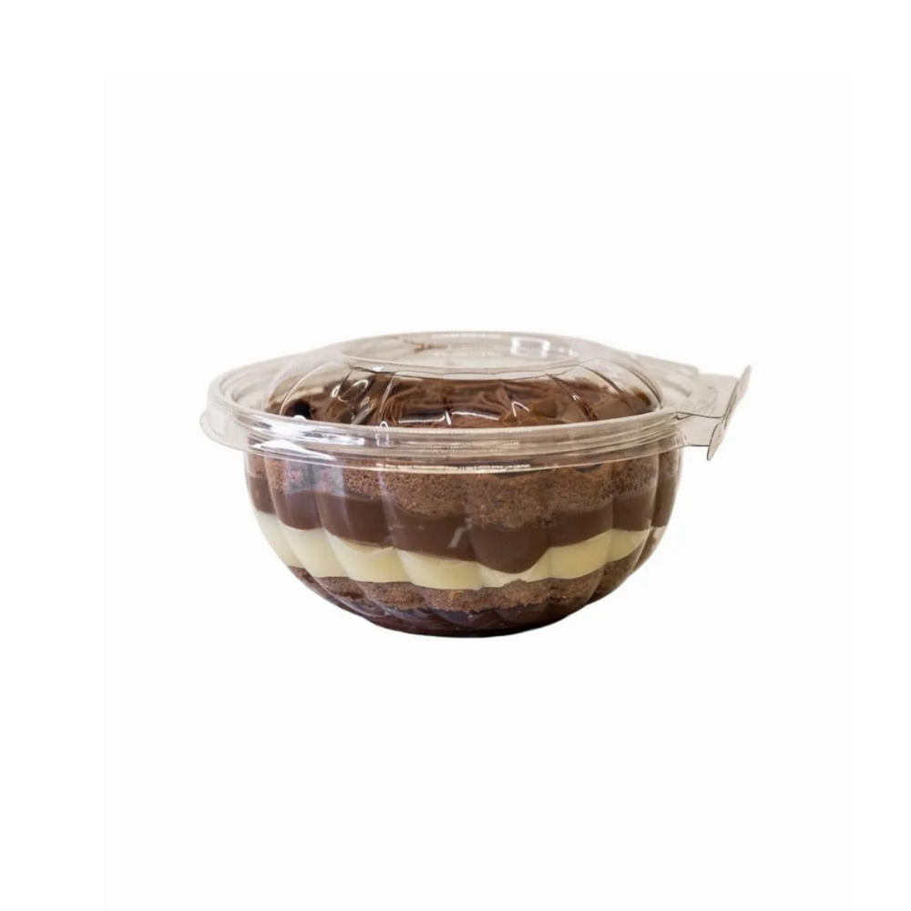 Mini Saladeira Baixa 300Ml Pet C/ Lacre C/100