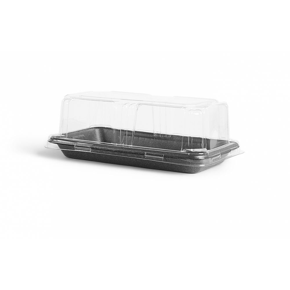 Black Mini Rectangular Container With Lid C/100