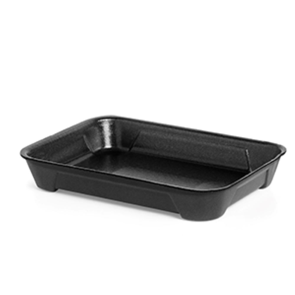 Bandeja Baja Eps Negra Sin Tapa C/100
