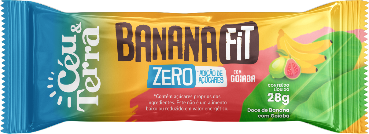 DULCE DE BANANA FIT CON GUAYABA CIELO Y TIERRA 28G (20 X 12 UNIDADES)