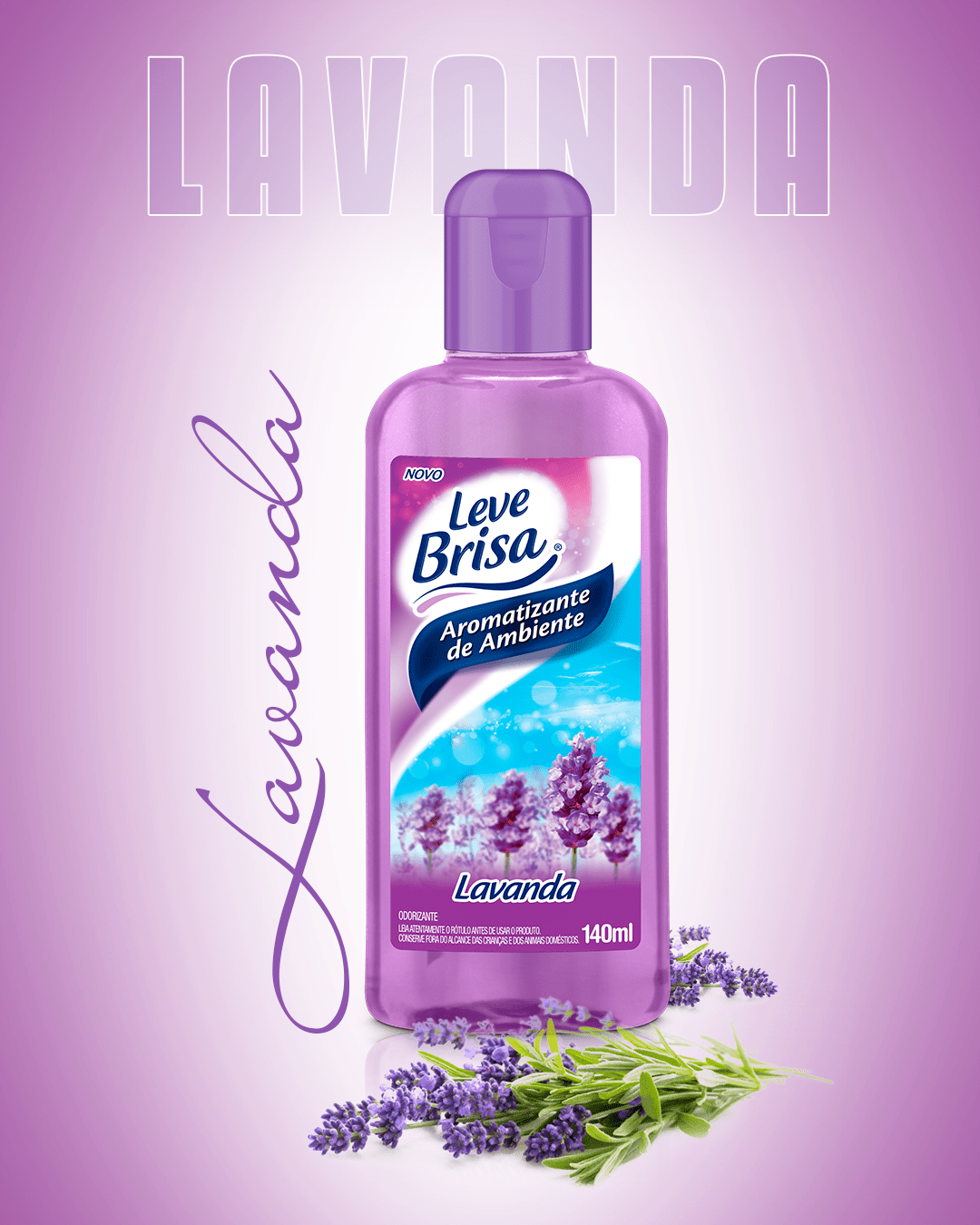 AROMATIZANTE DE AMBIENTES LAVANDA LEVE BRISA 140ML