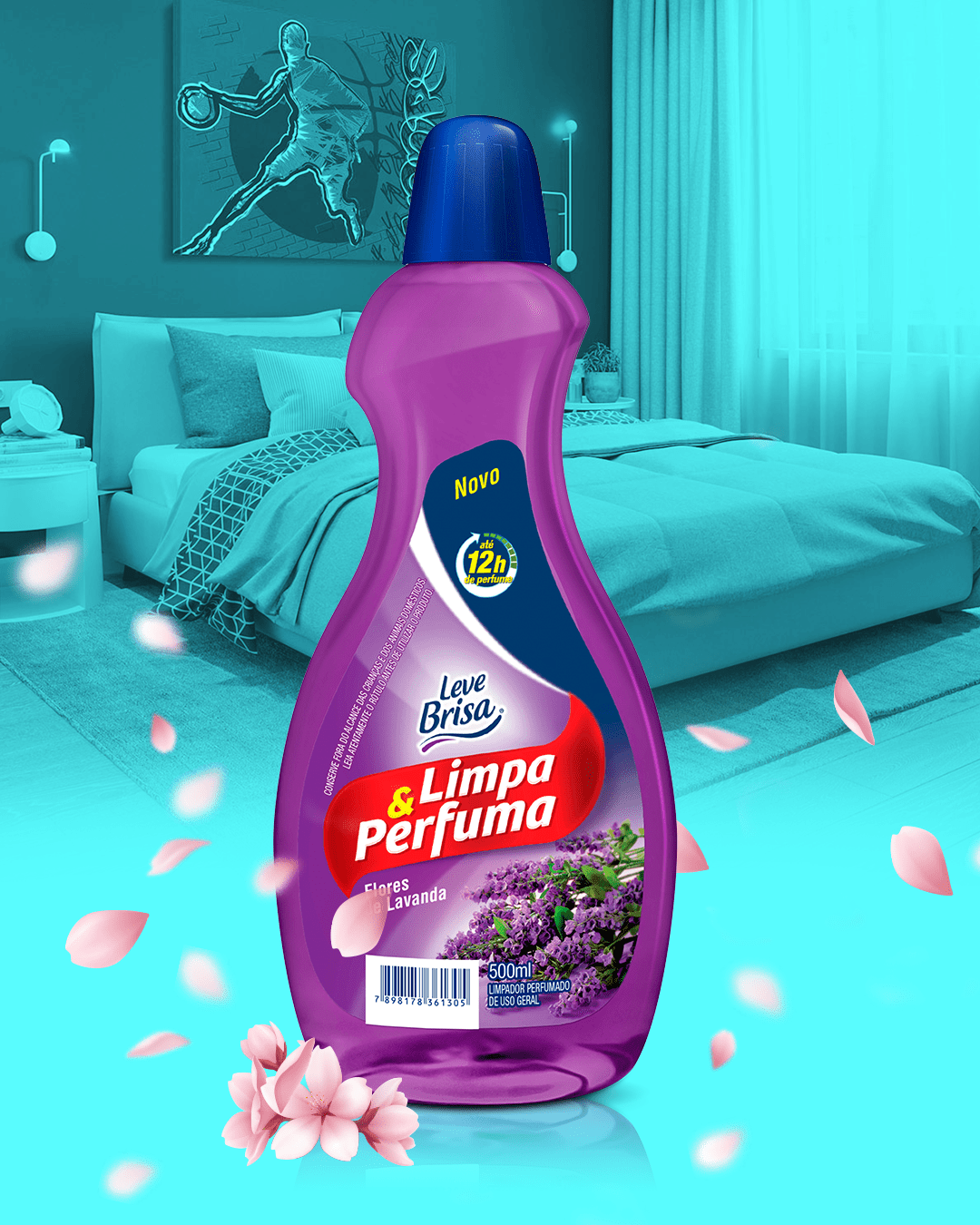 LIMPIADOR PERFUMADO LAVANDA LEVE BRISA 500ML