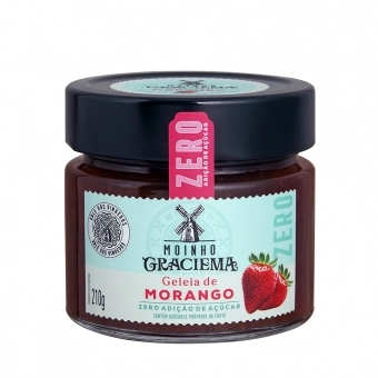 MERMELADA ZERO FRUTILLA MOINHO GRACIEMA 210G