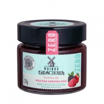 MERMELADA ZERO FRUTOS ROJOS MOINHO GRACIEMA 210G