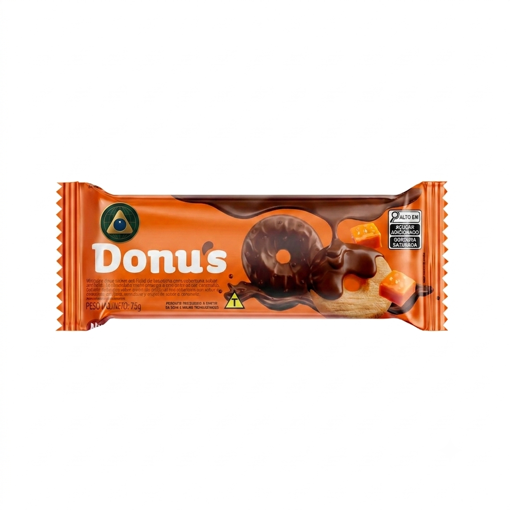 Biscoito Donus Choc Amar 75G