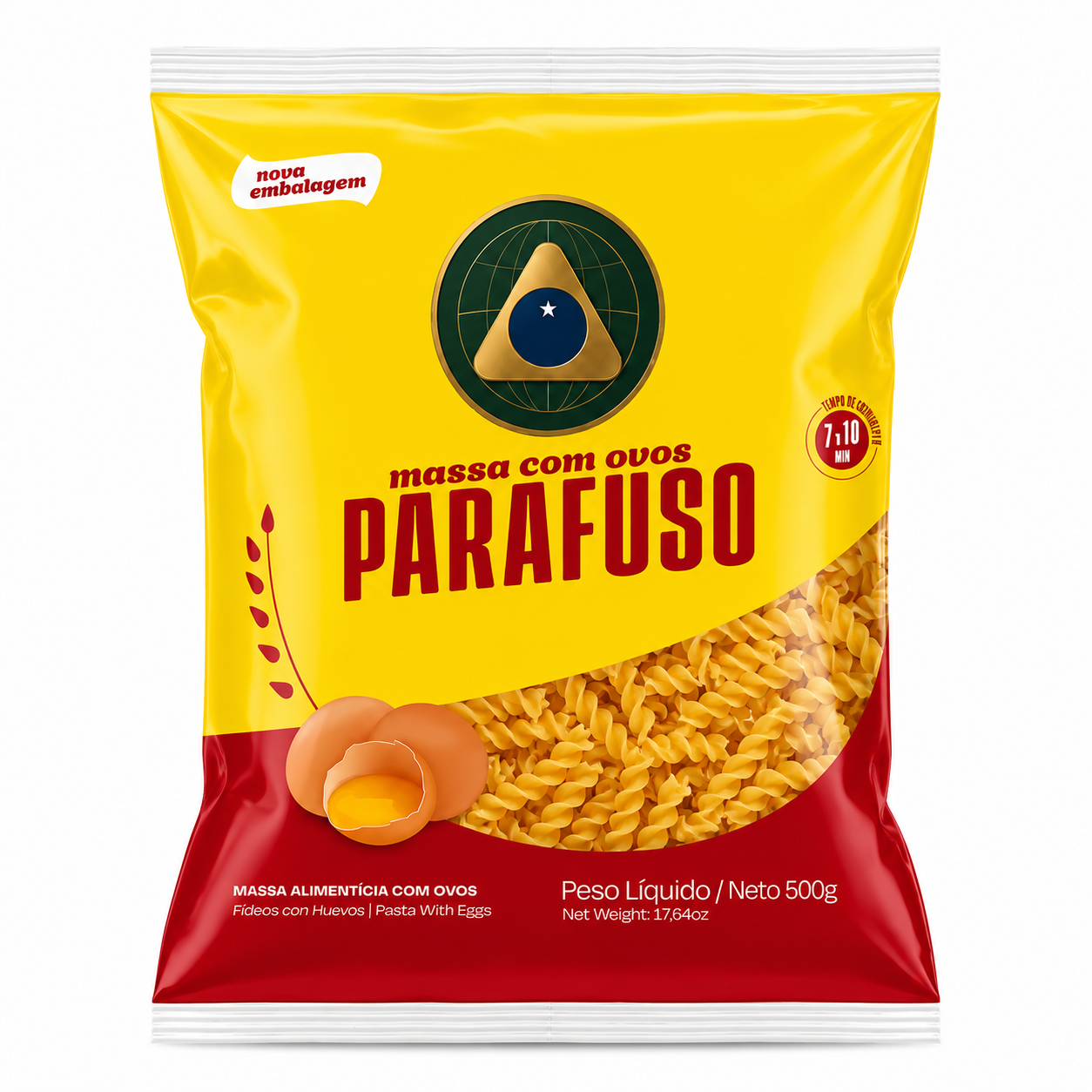 Massa Parafuso Ovos 500G