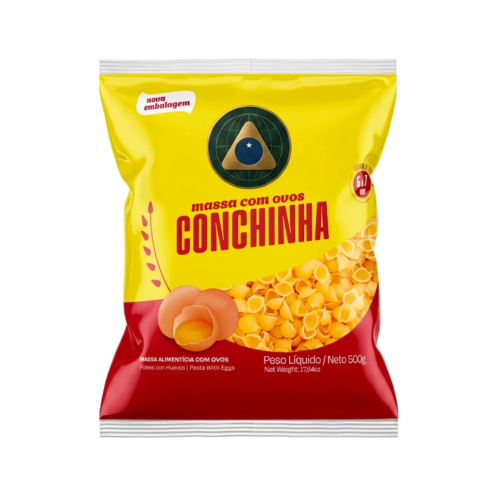 Massa Conchinha Ovos 500G