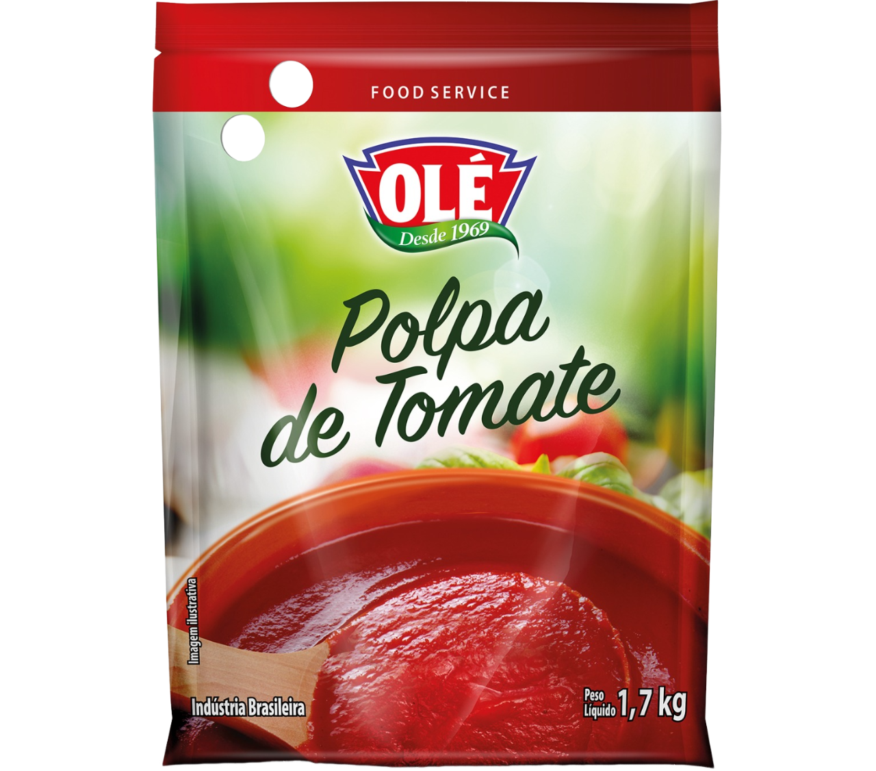 Tomato Pulp Sachet Olé 1700g Box of 6 units