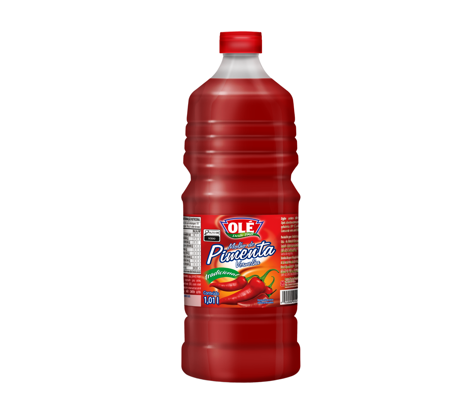 Red Pepper Sauce Bottle Olé 1.01L Box of 12 units