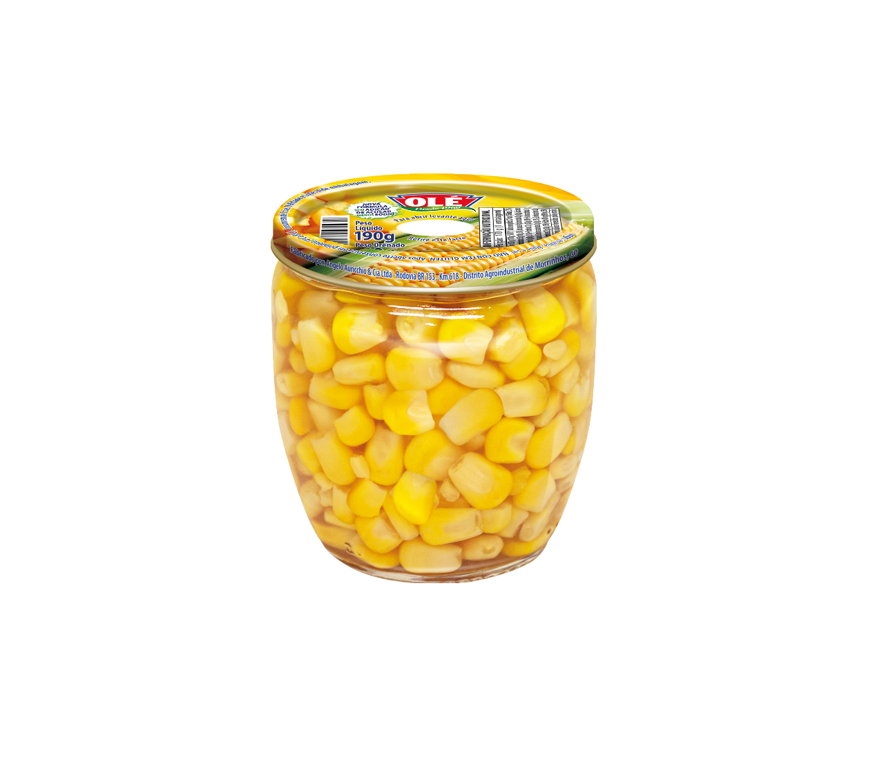 Sweet Corn in Tub Olé 120g Box of 12 units