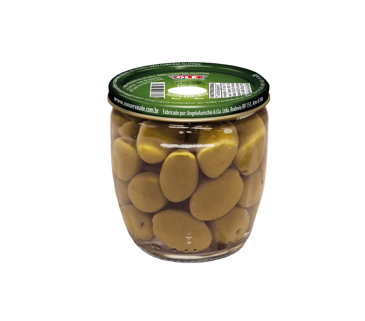 ACEITUNA VERDE EN POTE OLÉ 100G CAJA CON 12 UNIDADES