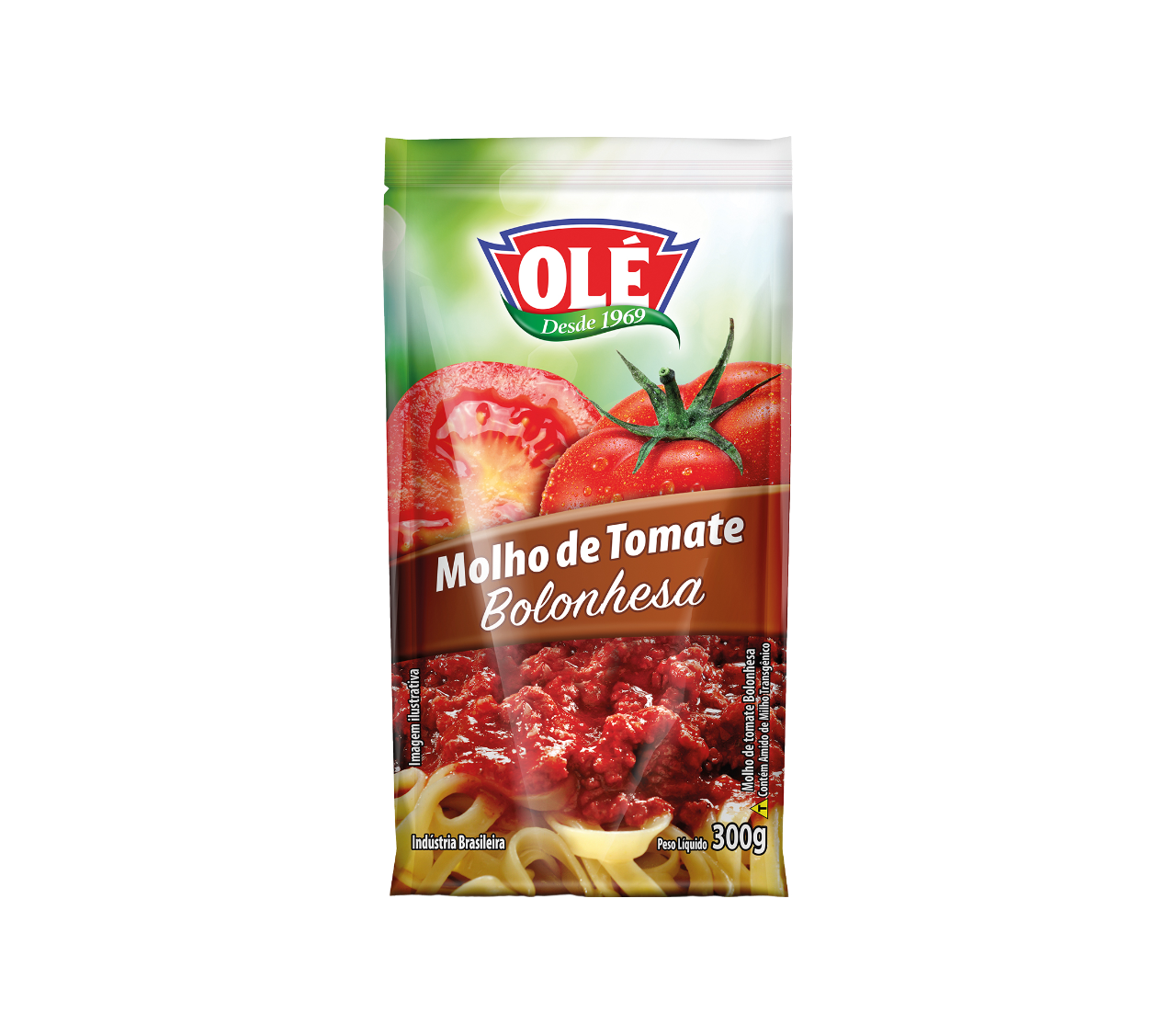 Bolognese Flavored Tomato Sauce Sachet Olé 300g Box of 32 units