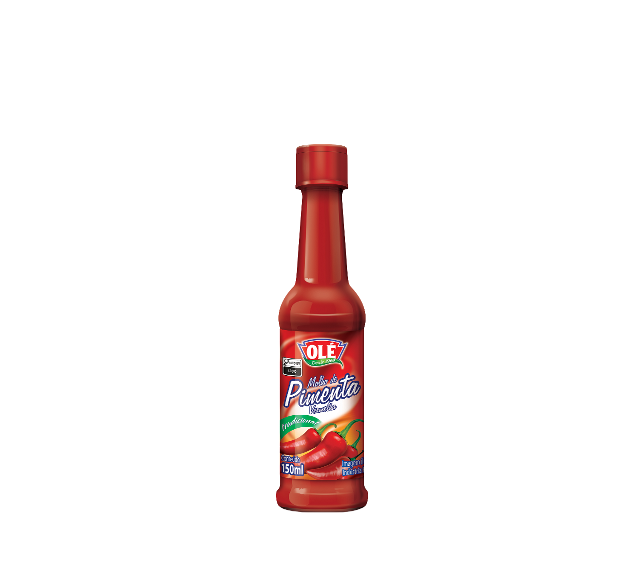 Red Pepper Sauce Bottle Olé 150ml Box of 24 units