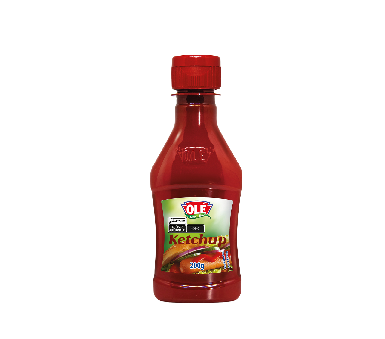 Traditional Ketchup Squeeze Bottle Olé 200g Box of 24 units