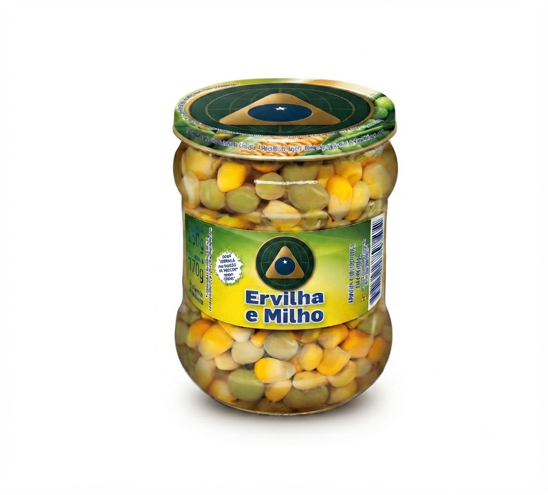 Ervilhas e Milho  170G Vidro