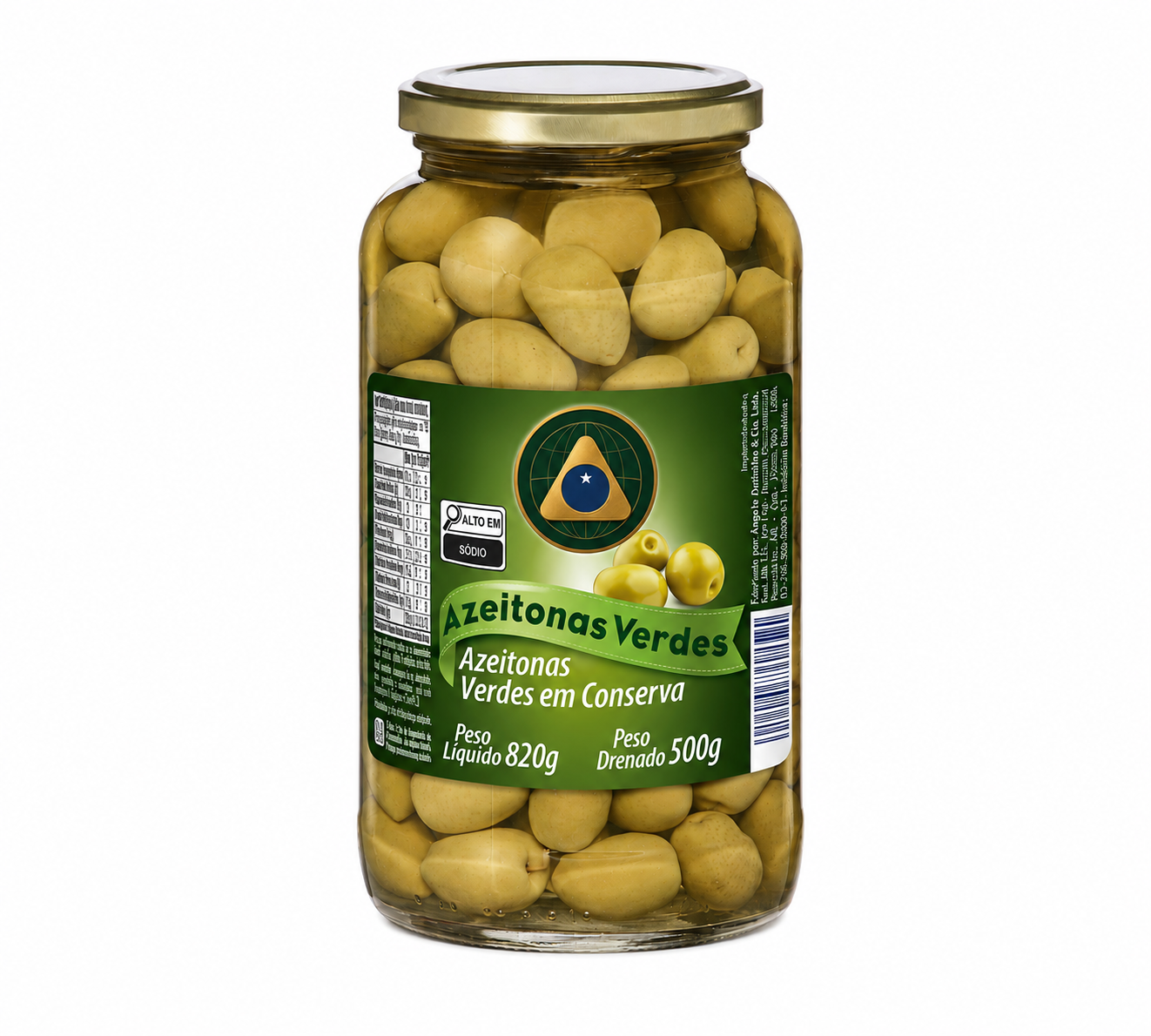 Azeitonas Verde  500G Vidro